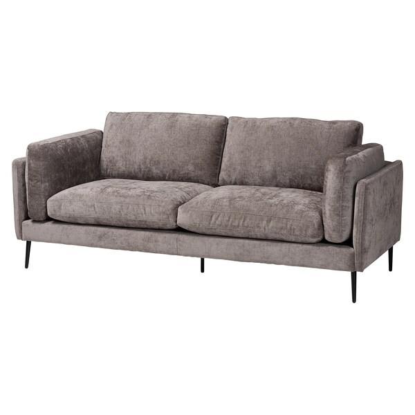 Baxton Studio Holton Modern Grey Fabric Sofa 243-13629-ZORO - main